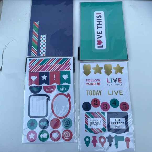 JOURNALING CARD & STICKER Set - 4 PACKS Planner Hampton Art - Picture 3 of 6